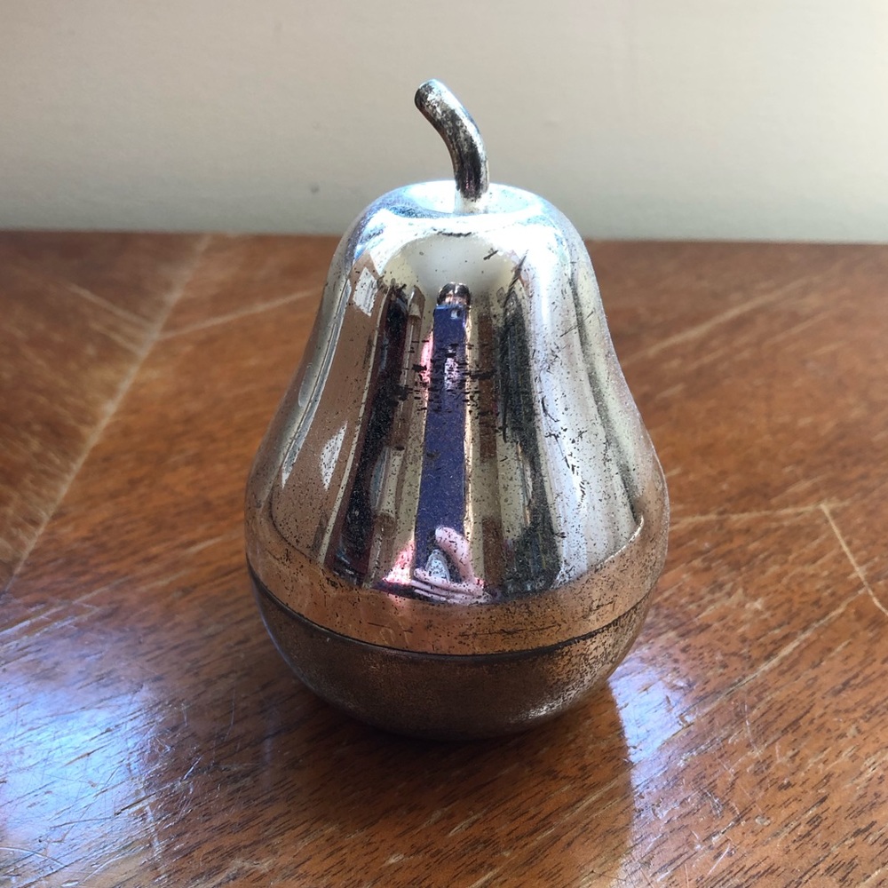 Vintage metal pear box